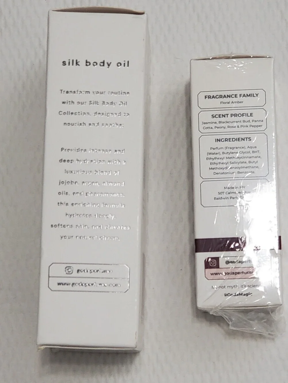 GODA Gift Set Silk Body Oil and For Her Pheromone Fragrance Oil NEW